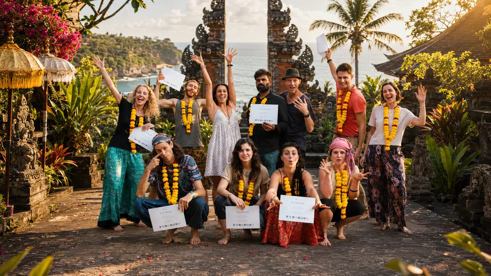 Da Vinci teachers celebrating together in Bali